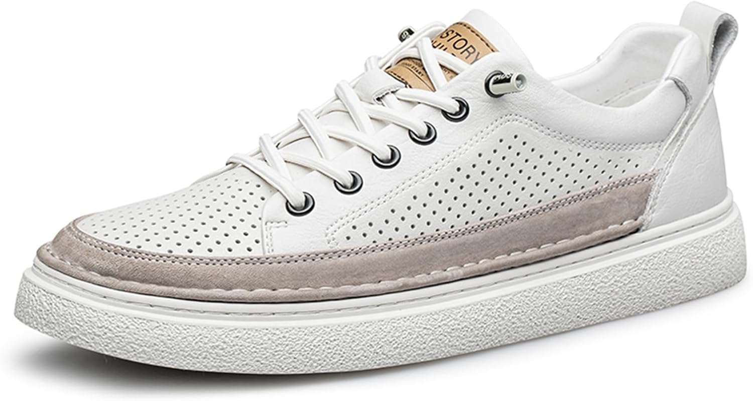 Мужские модные кроссовки из полированной кожи, мужские классические кроссовки, стильные ретро-мужские повседневные деловые туфли Abborora, белый
Мужские модные кроссовки из полированной кожи, мужские классические кроссовки, стильные ретро-мужские повседневные деловые туфли Abborora, белый