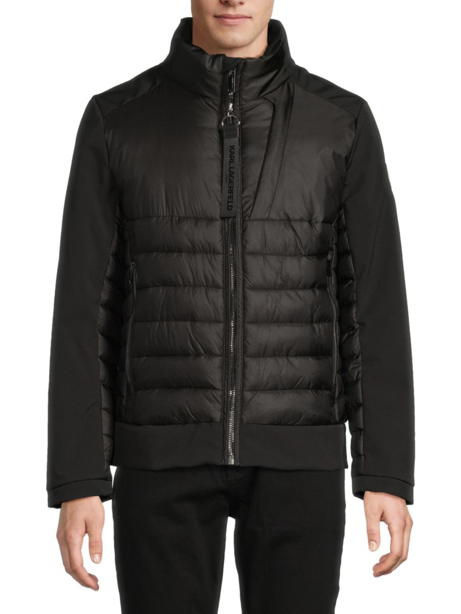 Стеганая куртка-пуховик Karl Lagerfeld Paris, черный
Стеганая куртка-пуховик Karl Lagerfeld Paris, черный