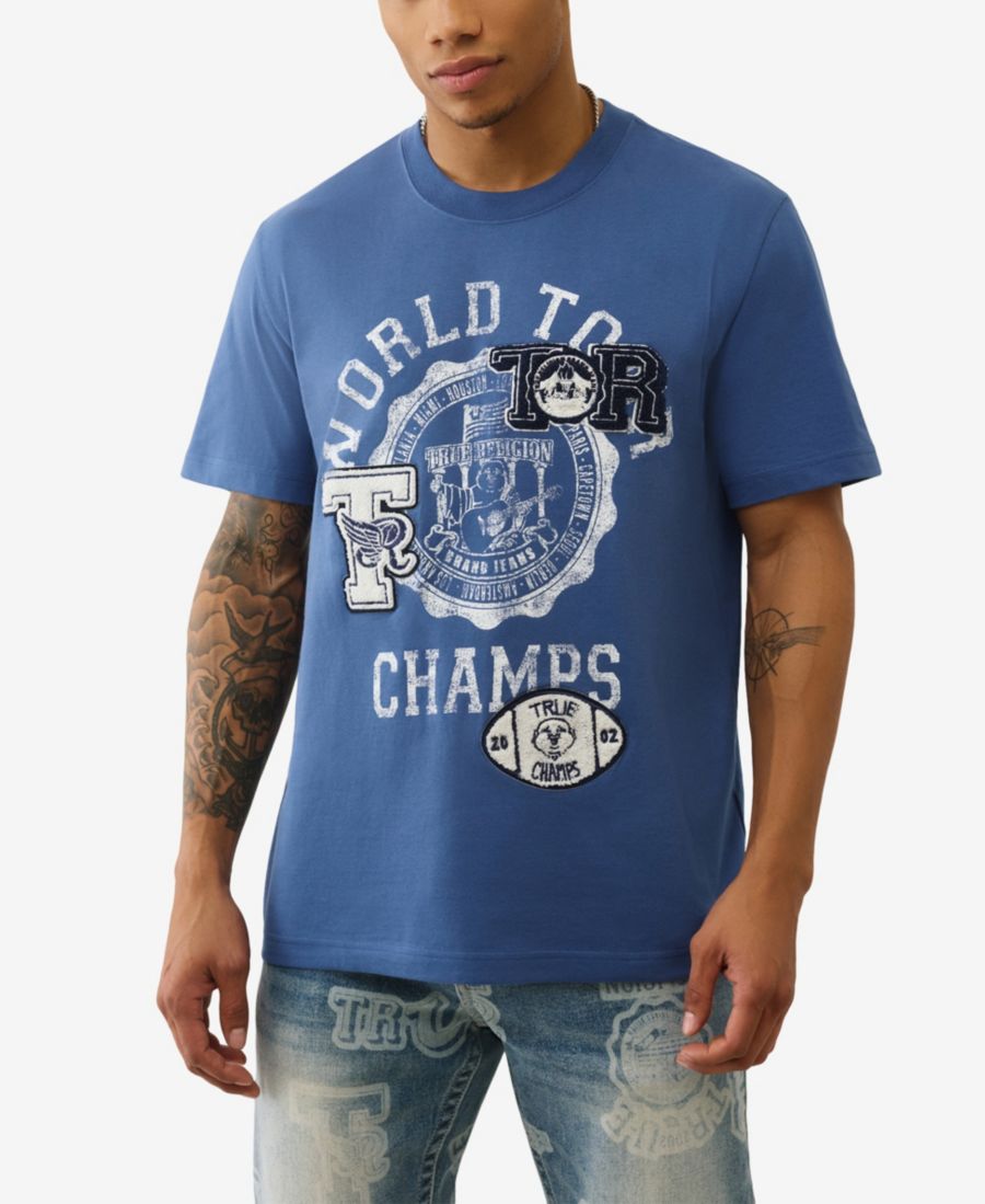 Мужская футболка с коротким рукавом World Tour Champs True Religion, Vintage Navy, Синий, Мужская футболка с коротким рукавом World Tour Champs True Religion, Vintage Navy
Мужская футболка с коротким рукавом World Tour Champs True Religion, Vintage Navy, Синий, Мужская футболка с коротким рукавом World Tour Champs True Religion, Vintage Navy
