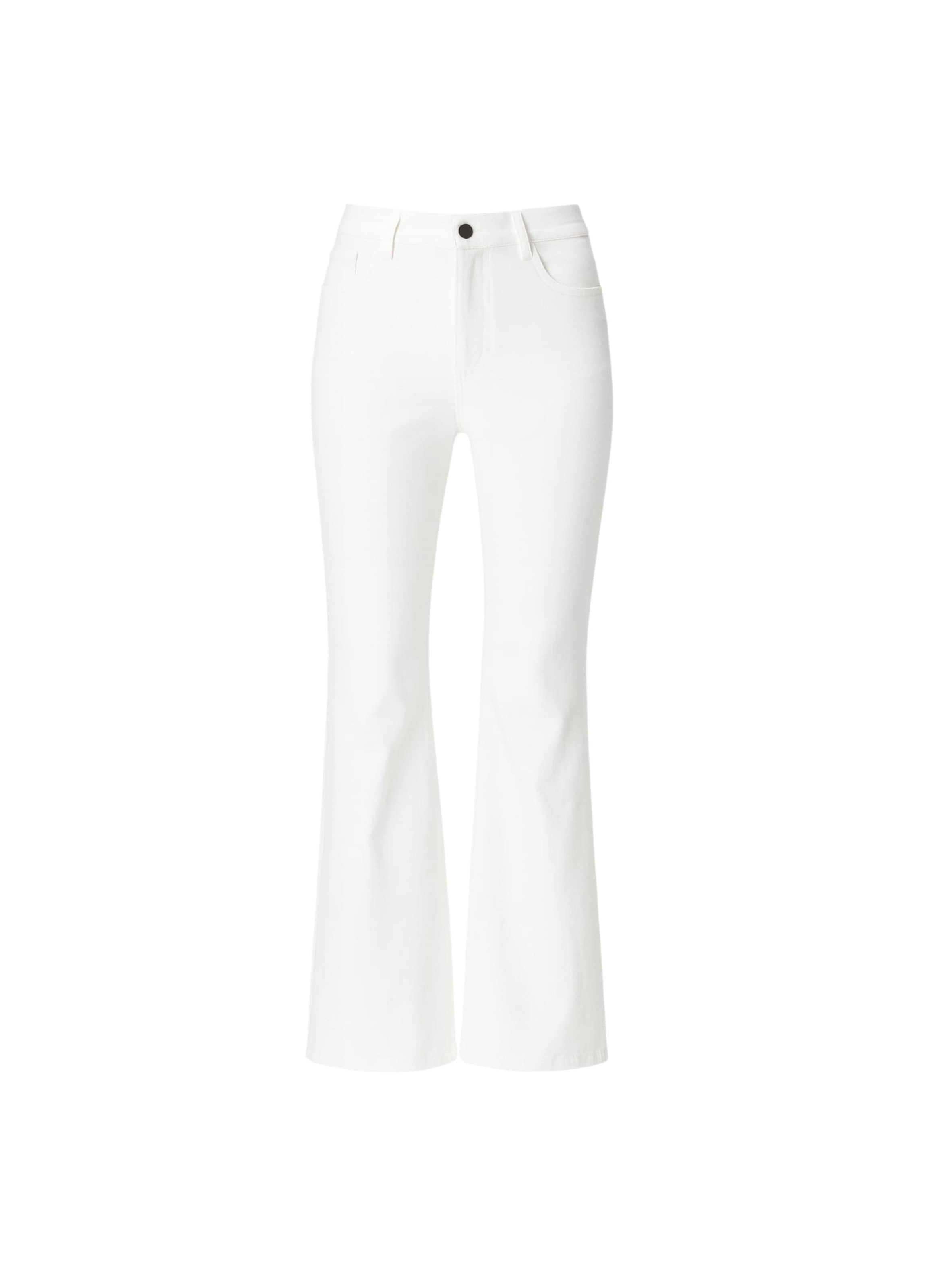 BASSIGUE Брюки-клеш белого цвета
BASSIGUE Брюки-клеш белого цвета