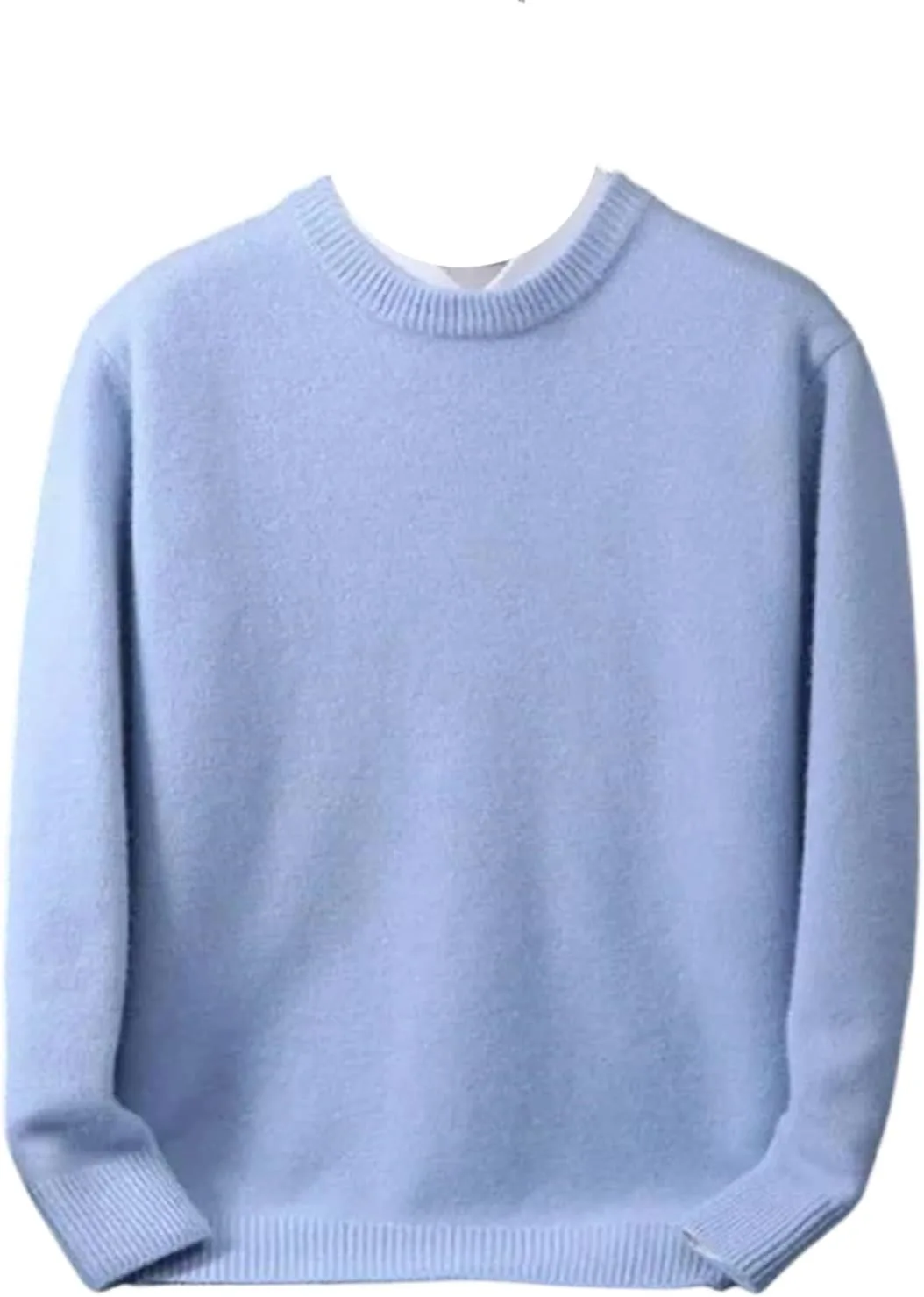 Мужской свитер из кашемира с круглым вырезом, свободный вязаный пуловер
Мужской свитер из кашемира с круглым вырезом, свободный вязаный пуловер