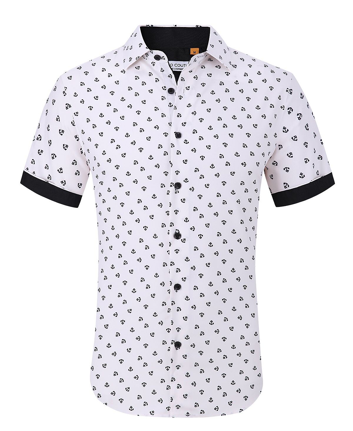 Мужская рубашка узкого кроя с геопринтом Suslo Couture
Мужская рубашка узкого кроя с геопринтом Suslo Couture