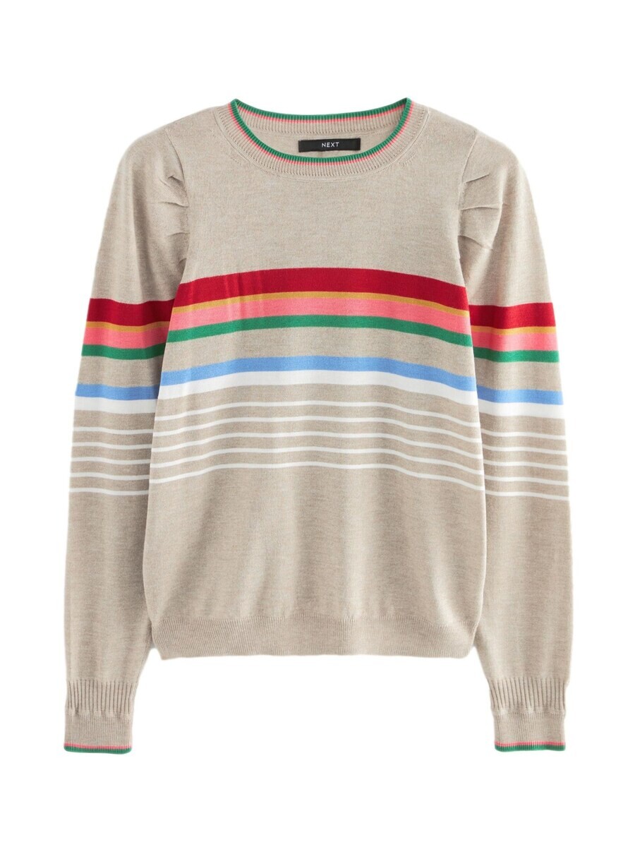 Тонкий вязаный свитер Next Sweater, бежевый 
Тонкий вязаный свитер Next Sweater, бежевый