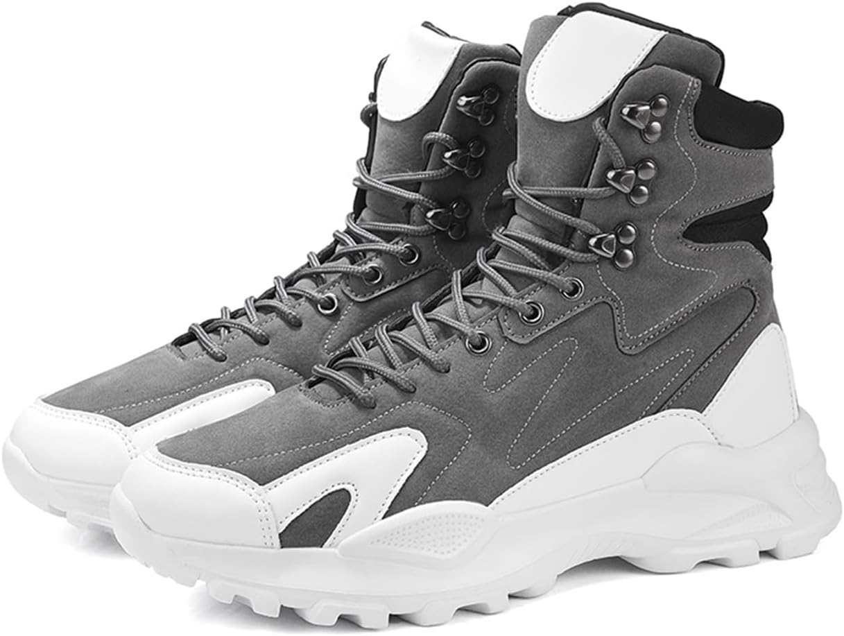 Мужские массивные высокие кроссовки на платформе, дышащие, уличная одежда, противоскользящие повседневные прогулочные туфли Lanverth, серый
Мужские массивные высокие кроссовки на платформе, дышащие, уличная одежда, противоскользящие повседневные прогулочные туфли Lanverth, серый