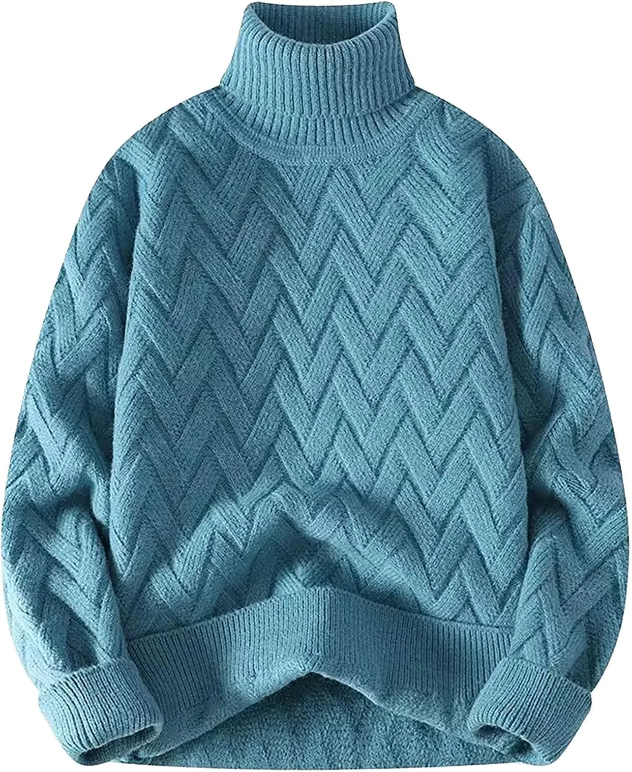 Мужской свитер-водолазка с косой вязкой AQAYL
Мужской свитер-водолазка с косой вязкой AQAYL