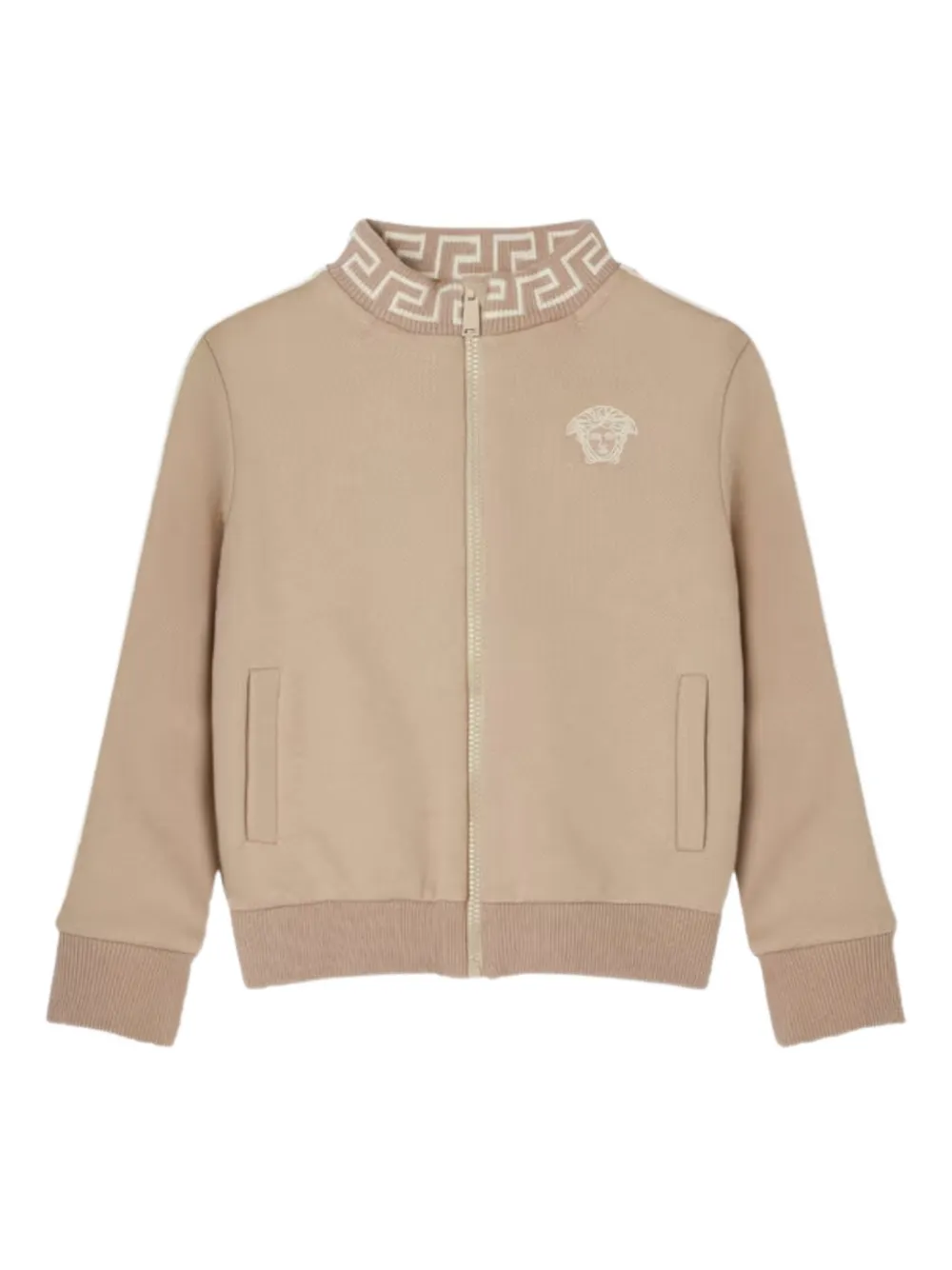 Свитер с вышитым логотипом Versace Kids, нейтральный
Свитер с вышитым логотипом Versace Kids, нейтральный
