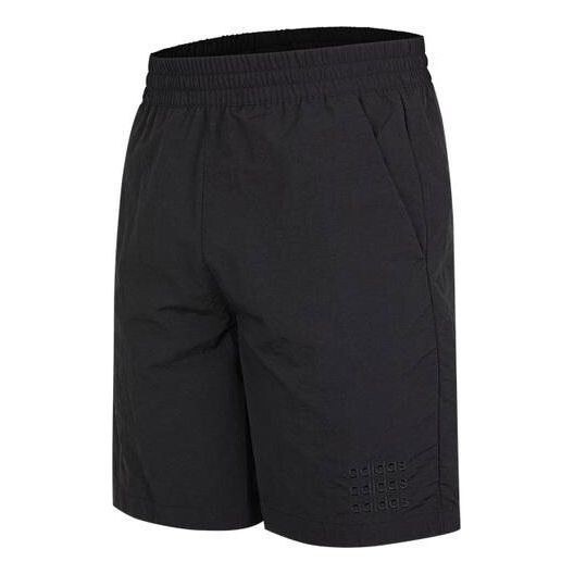 Шорты neo side большой логотип athleisure casual спортивные шорты Adidas, черный 
Шорты neo side большой логотип athleisure casual спортивные шорты Adidas, черный