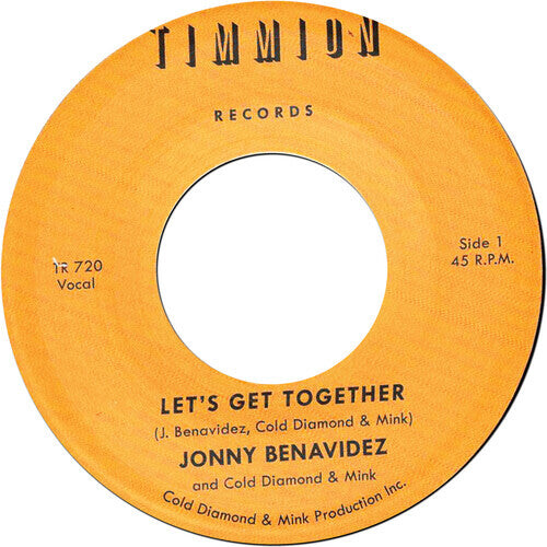 Сингл 7" Benavidez, Jonny & Cold Diamond & Mink: Let's Get Together/Let's Get Together (Instrumental)
Сингл 7" Benavidez, Jonny & Cold Diamond & Mink: Let's Get Together/Let's Get Together (Instrumental)