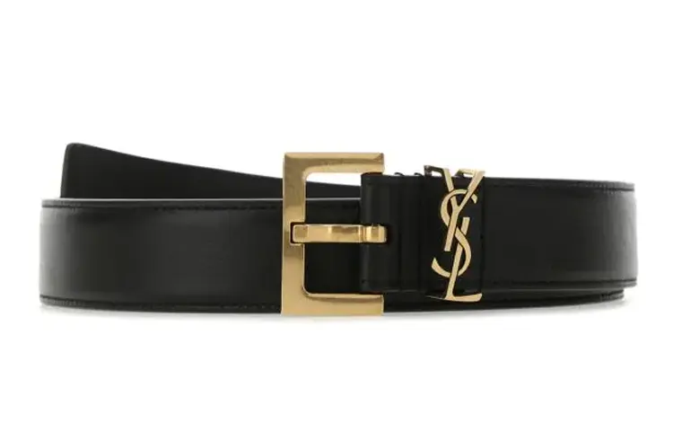 Кожаный ремень унисекс SAINT LAURENT, Black 
Кожаный ремень унисекс SAINT LAURENT, Black