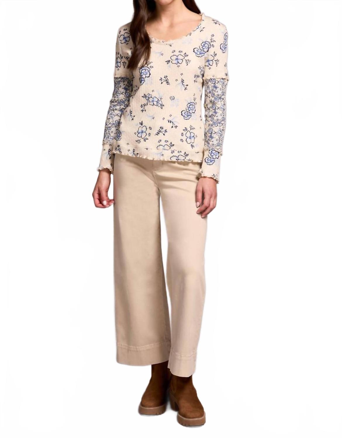 Топ с круглым вырезом Pointelle в цвете сланцево-голубой Tribal, сланцево-голубой
Топ с круглым вырезом Pointelle в цвете сланцево-голубой Tribal, сланцево-голубой