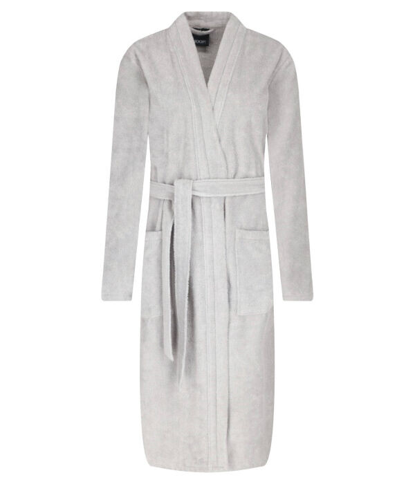 Халат женский Joop! махровый с поясом, серый 
Халат женский Joop! махровый с поясом, серый