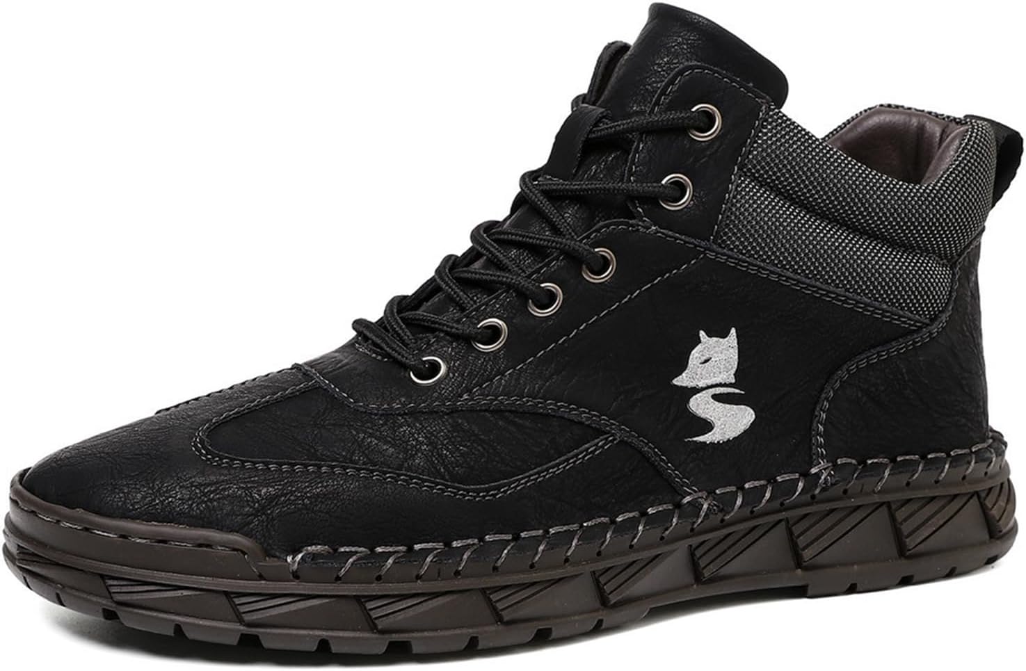 Мужские высокие ботинки-чукка из искусственной кожи PU, итальянская ручная работа, шнуровка, модные, удобные, с нескользящей мягкой подошвой, повседневные плоские прогулочные обувь для улицы и повседневных поездок Nxnbhsl, черный
Мужские высокие ботинки-чукка из искусственной кожи PU, итальянская ручная работа, шнуровка, модные, удобные, с нескользящей мягкой подошвой, повседневные плоские прогулочные обувь для улицы и повседневных поездок Nxnbhsl, черный