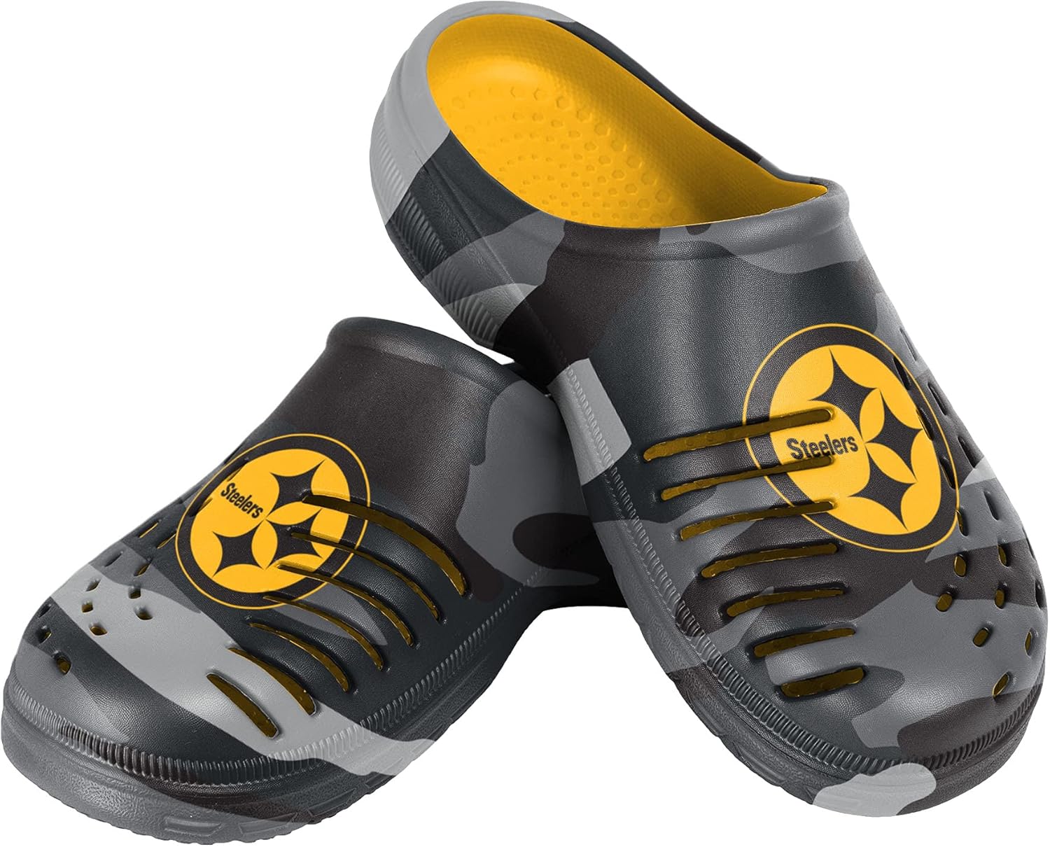 Мужские садовые водные сандалии FOCO с логотипом команды NFL, обувь, тапочки, сабо, Pittsburgh Steelers 13-14 Tonal Camo
Мужские садовые водные сандалии FOCO с логотипом команды NFL, обувь, тапочки, сабо, Pittsburgh Steelers 13-14 Tonal Camo