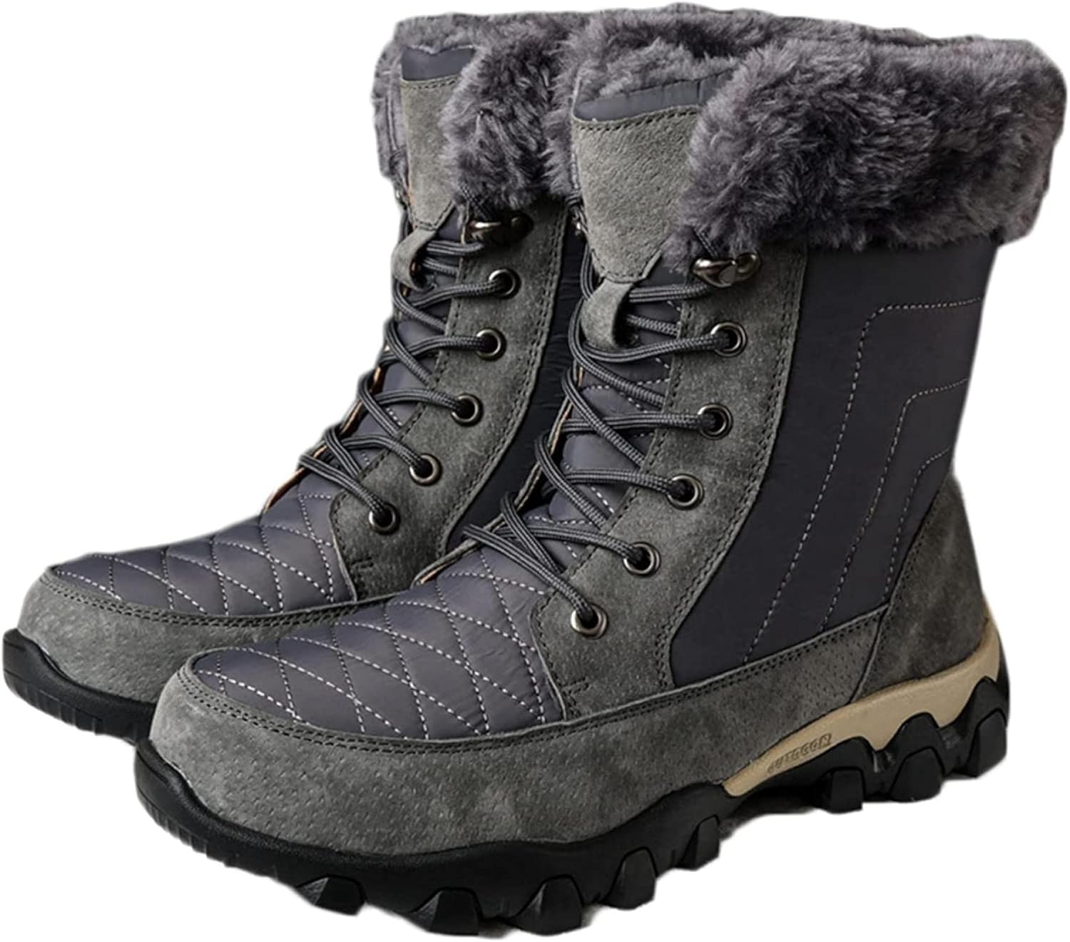Мужские походные ботинки Yiozoi с теплой подкладкой, высокой шнуровкой и круглым носком, серый
Мужские походные ботинки Yiozoi с теплой подкладкой, высокой шнуровкой и круглым носком, серый
