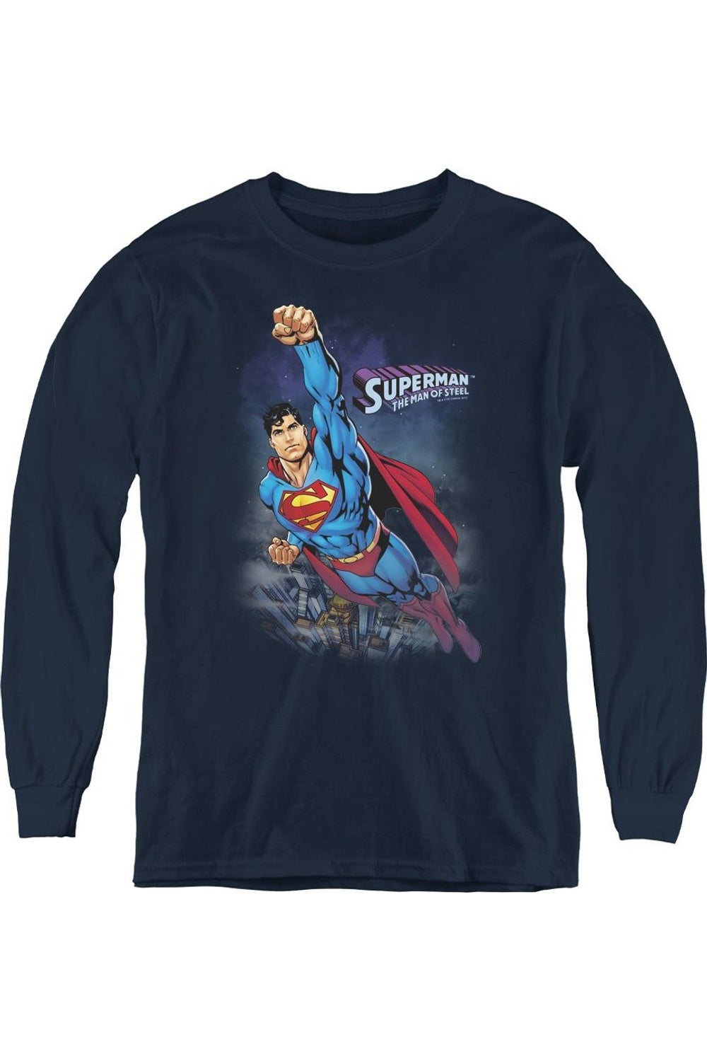 Футболка с длинным рукавом для подростков Superman Twilight Flight Gildan, темно-синий
Футболка с длинным рукавом для подростков Superman Twilight Flight Gildan, темно-синий