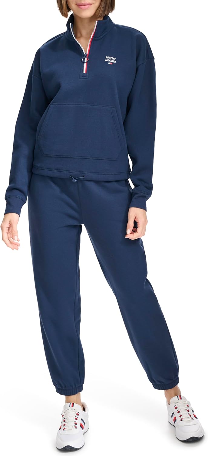 Женская флисовая толстовка Tommy Hilfiger с застежкой-молнией Quarter Zip, Navy
Женская флисовая толстовка Tommy Hilfiger с застежкой-молнией Quarter Zip, Navy