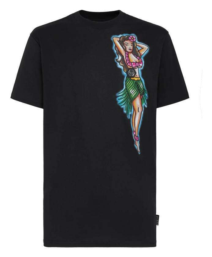 Гавайская футболка с круглым вырезом Philipp Plein, черный
Гавайская футболка с круглым вырезом Philipp Plein, черный