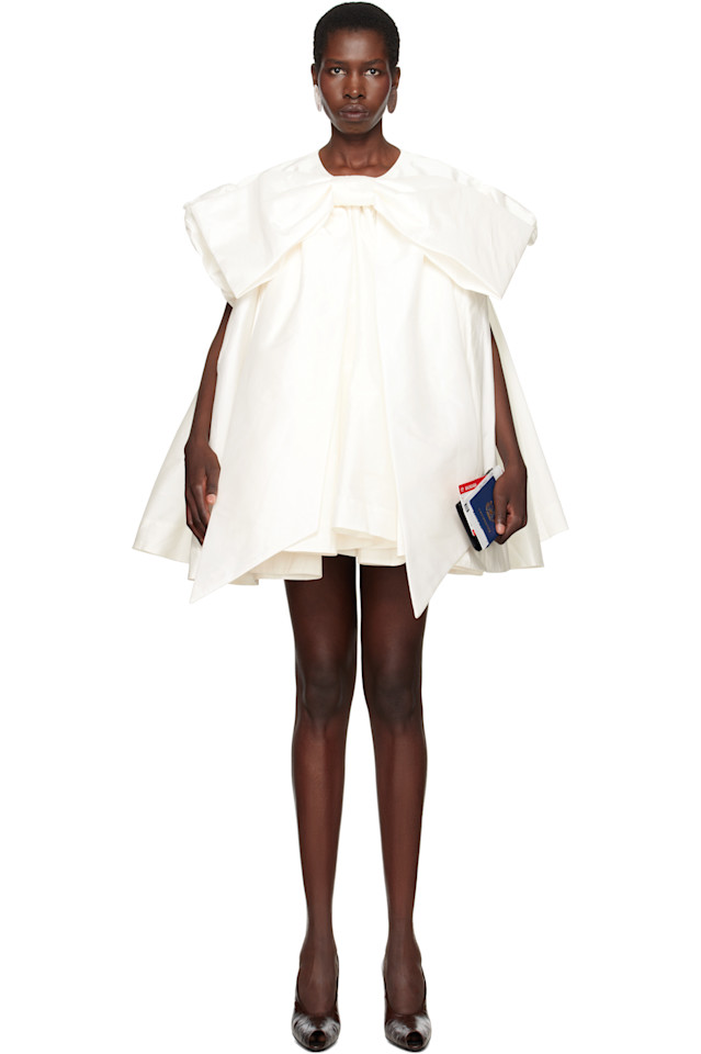 Эксклюзивная свадебная капсула с бантом мини-платье от Ssense Vaquera, белый
Эксклюзивная свадебная капсула с бантом мини-платье от Ssense Vaquera, белый