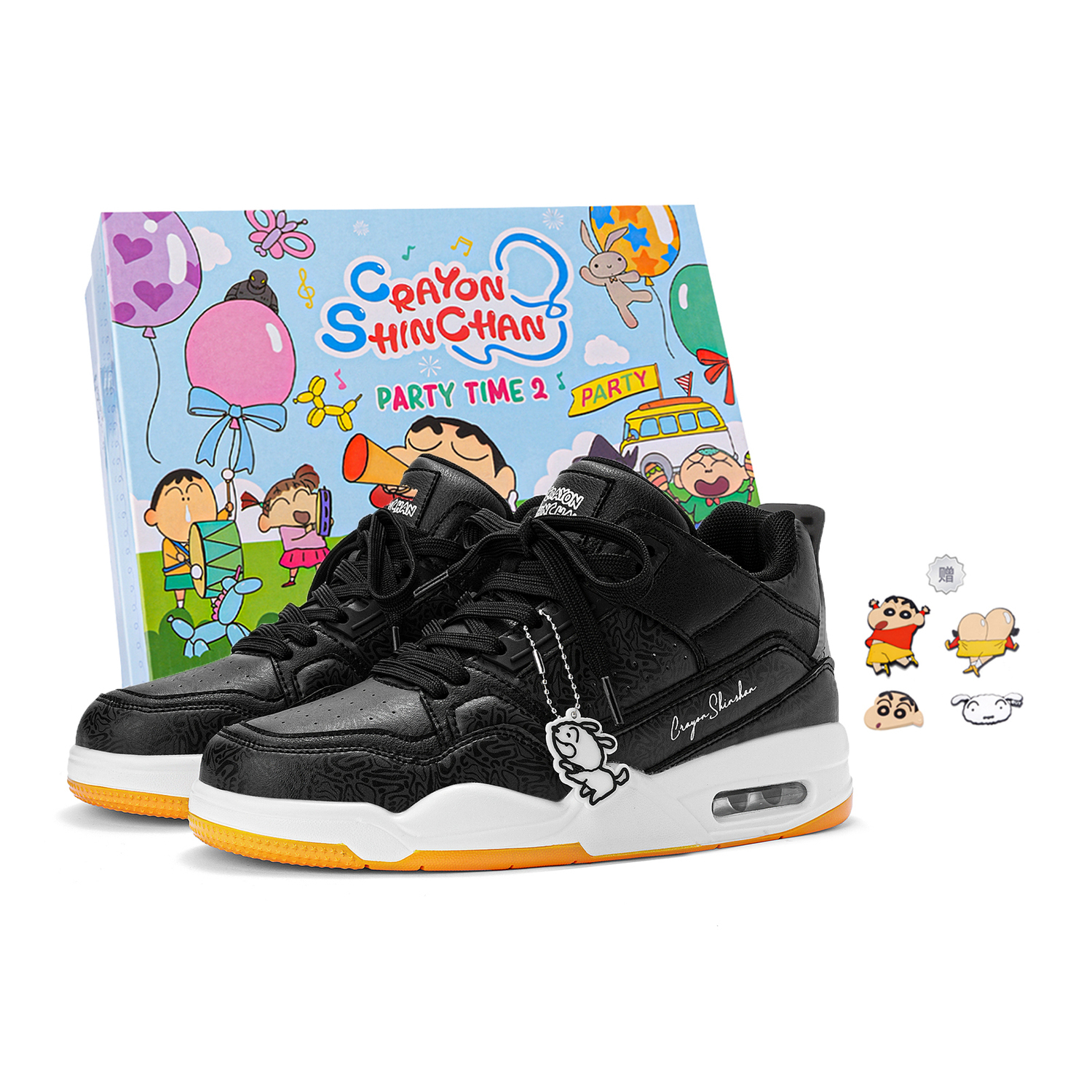 Crayon Shinchan Термоамортизирующие поддерживающие низкие скейтерские кроссовки с увеличенной высотой унисекс черные + 2 случайные пряжки для обуви
Crayon Shinchan Термоамортизирующие поддерживающие низкие скейтерские кроссовки с увеличенной высотой унисекс черные + 2 случайные пряжки для обуви