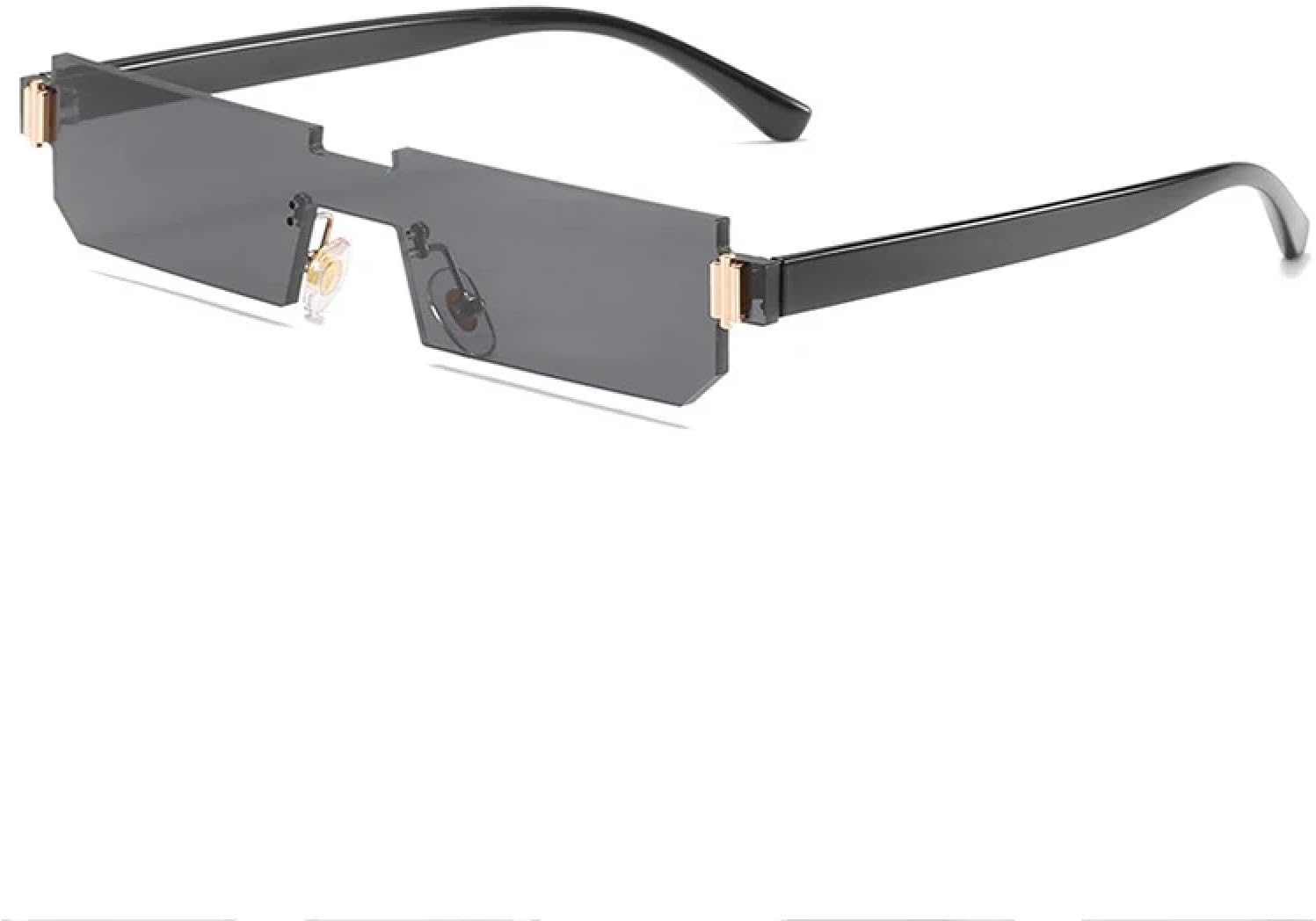 Женские солнцезащитные очки без оправы для мужчин, модные, роскошные, цельные, в маленькой оправе, для активного отдыха и путешествий, с защитой от УФ-излучения UV400 TKKTLLT, Black Gray
Женские солнцезащитные очки без оправы для мужчин, модные, роскошные, цельные, в маленькой оправе, для активного отдыха и путешествий, с защитой от УФ-излучения UV400 TKKTLLT, Black Gray