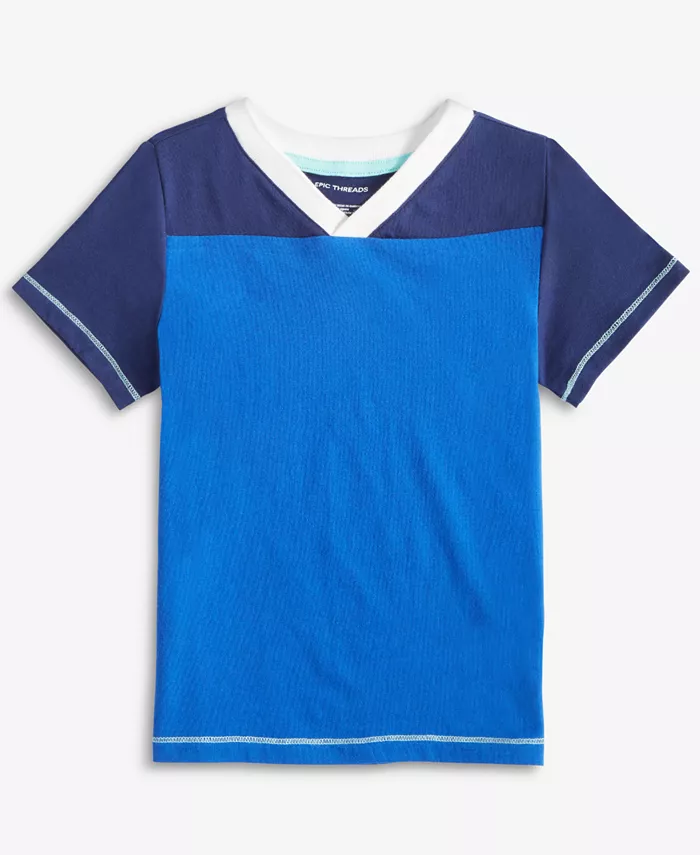 Футболка для мальчиков 2T-4T с цветными блоками в спортивном стиле Epic Threads, синий
Футболка для мальчиков 2T-4T с цветными блоками в спортивном стиле Epic Threads, синий