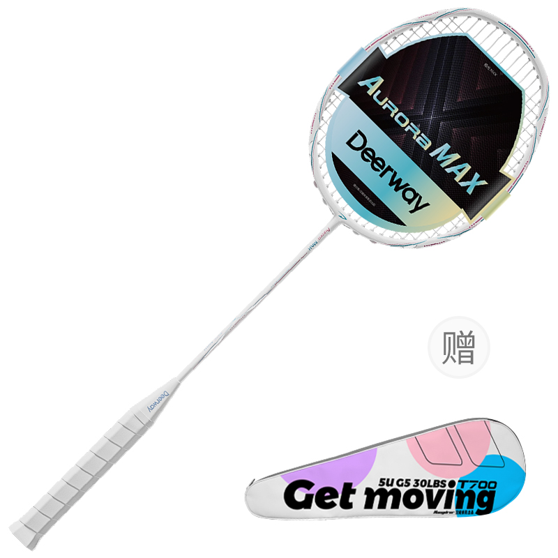 DEERWAY Ракетка для бадминтона Aurora MAX Full Carbon, тип Speed, повышенная скорость замаха, начальный уровень, унисекс, 5UG5, белая
DEERWAY Ракетка для бадминтона Aurora MAX Full Carbon, тип Speed, повышенная скорость замаха, начальный уровень, унисекс, 5UG5, белая