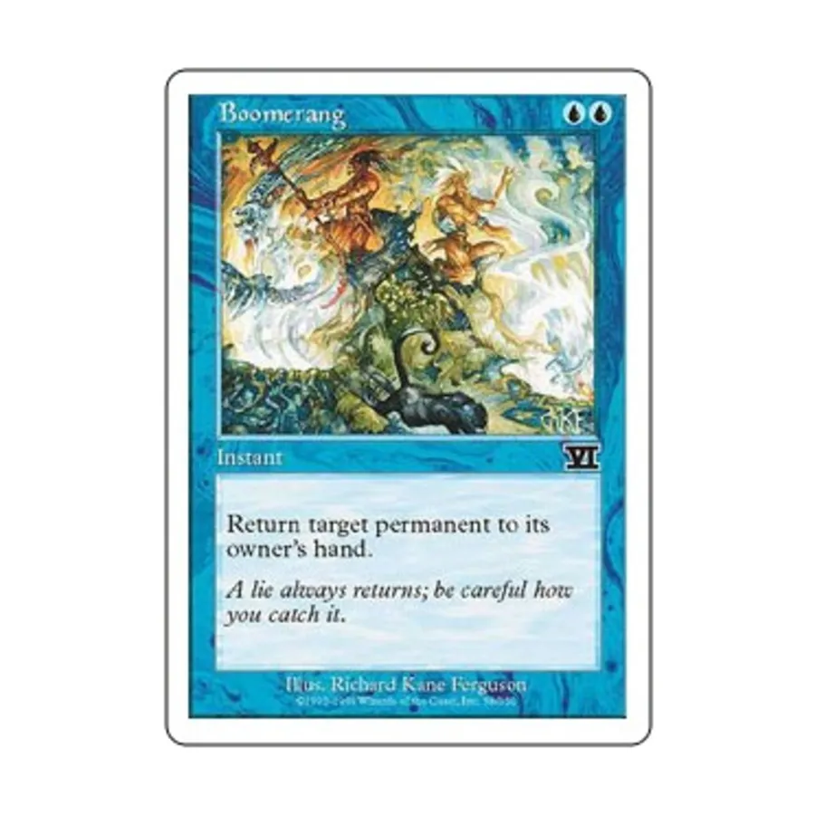 CCG Бумеранг (С), MTG - 6th Edition (Classic)
CCG Бумеранг (С), MTG - 6th Edition (Classic)