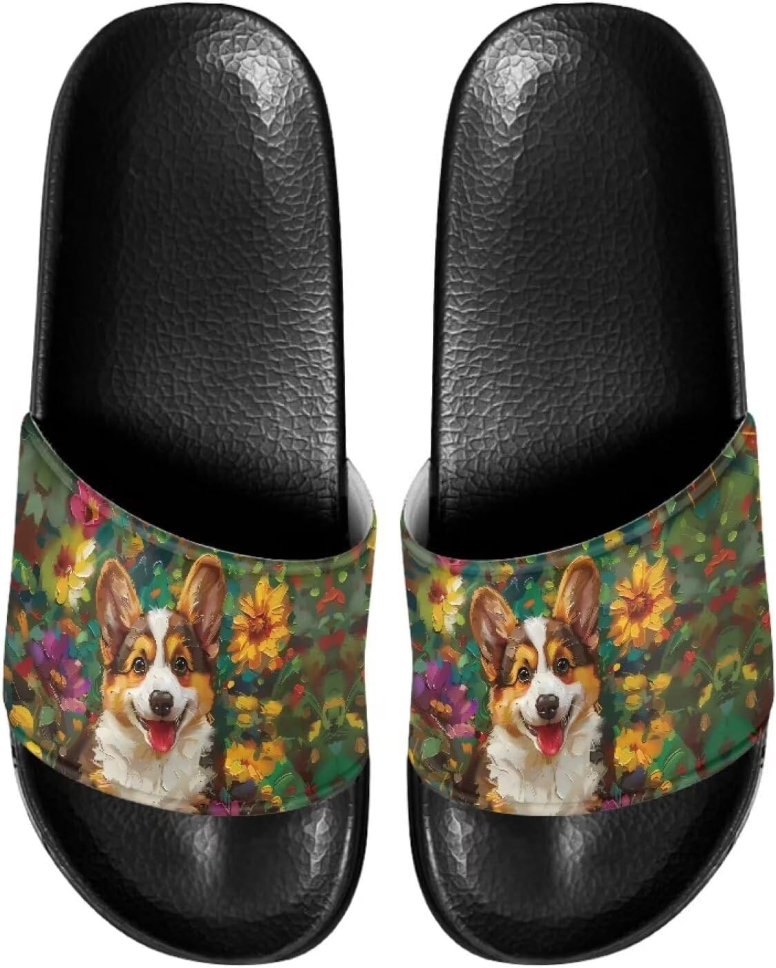 Женские шлепанцы слайд Нескользящие летние домашние тапочки для девочек Слипоны флип-флоп Judentidos, Funny Corgi Floral
Женские шлепанцы слайд Нескользящие летние домашние тапочки для девочек Слипоны флип-флоп Judentidos, Funny Corgi Floral