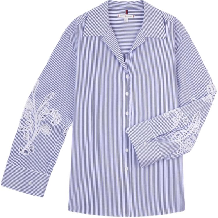 Tommy Hilfiger Рубашка Women's White Blue Stripes
Tommy Hilfiger Рубашка Women's White Blue Stripes