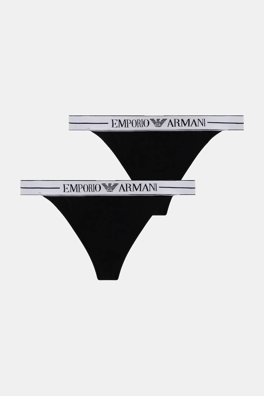 2 пары стрингов Emporio Armani Underwear, черный
2 пары стрингов Emporio Armani Underwear, черный