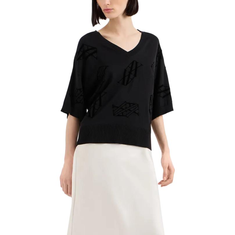 Женский черный свитер AE Knitwear ARMANI EXCHANGE
Женский черный свитер AE Knitwear ARMANI EXCHANGE