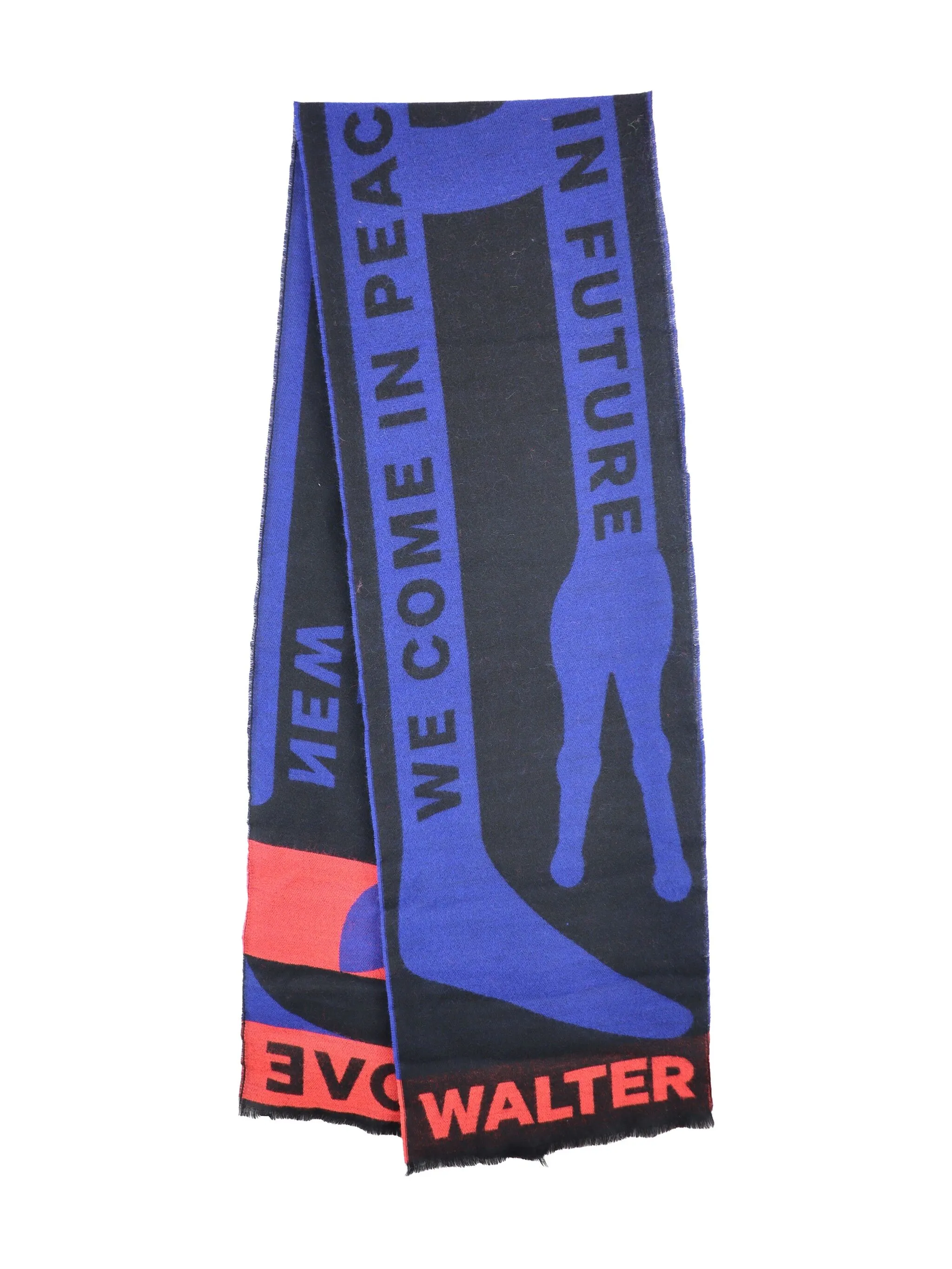 Жаккардовый шарф New с графичным узором Walter Van Beirendonck, синий
Жаккардовый шарф New с графичным узором Walter Van Beirendonck, синий