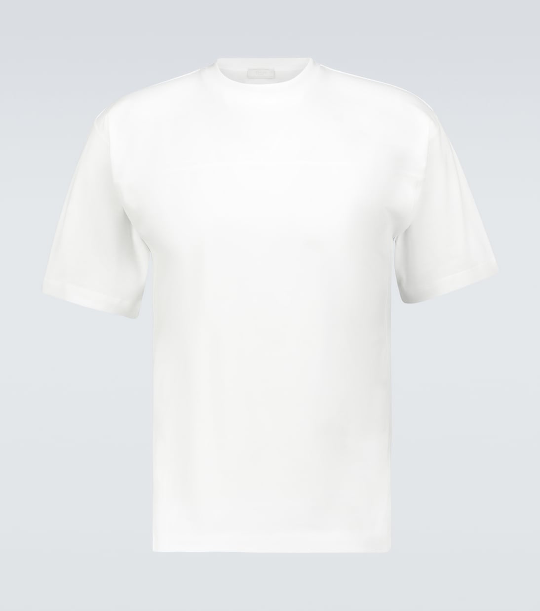 Хлопковая футболка с коротким рукавом Prada, белый
Хлопковая футболка с коротким рукавом Prada, белый