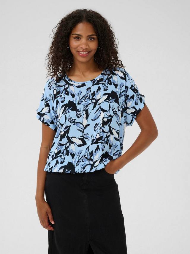 Топ с цветочным принтом в янтарных тонах KAFFE, Blue
Топ с цветочным принтом в янтарных тонах KAFFE, Blue