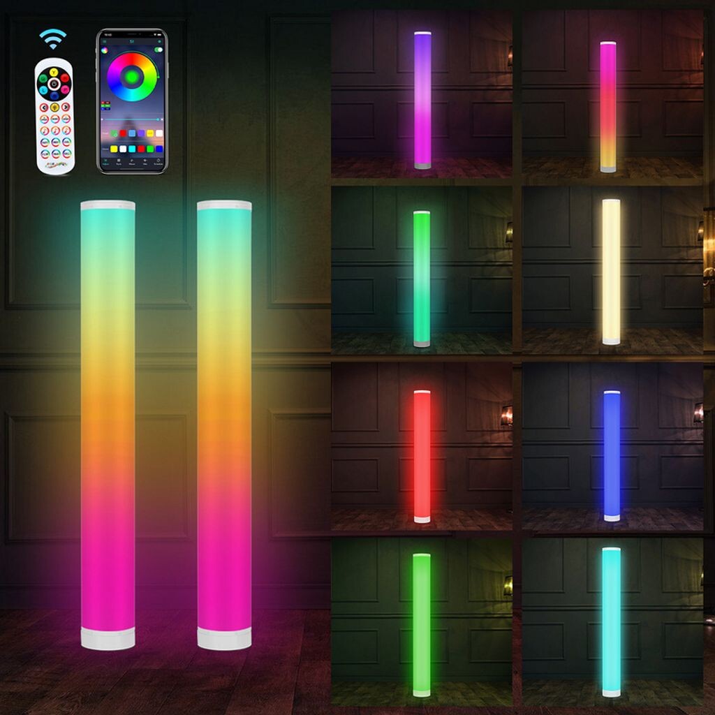 TolleTour 2x 6W Светодиодный торшер RGB угловой светильник с дистанционным управлением Торшер с пультом дистанционного управления, белый
TolleTour 2x 6W Светодиодный торшер RGB угловой светильник с дистанционным управлением Торшер с пультом дистанционного управления, белый