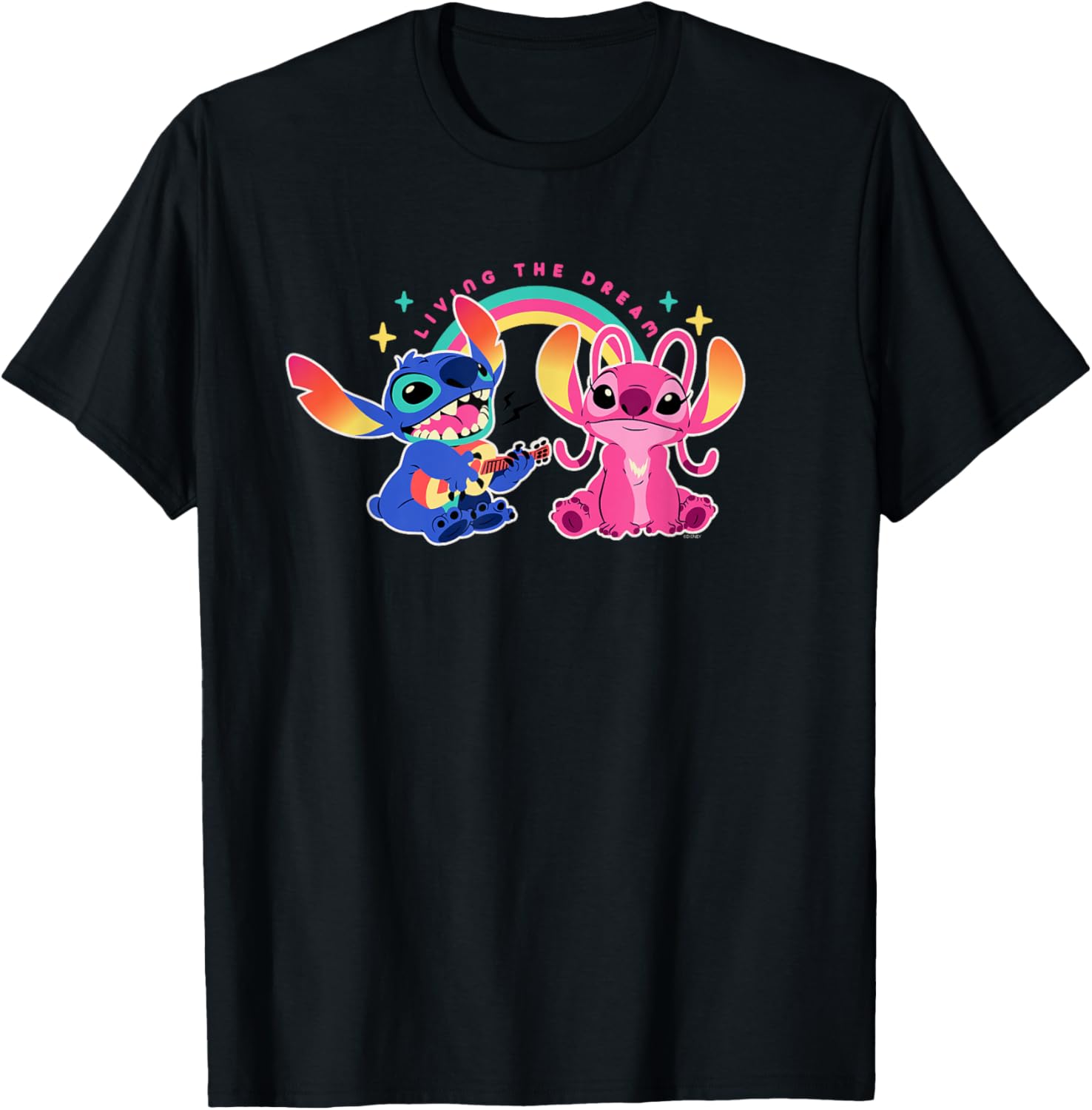 Футболка Disney Stitch and Angel Living The Dream, черная
Футболка Disney Stitch and Angel Living The Dream, черная