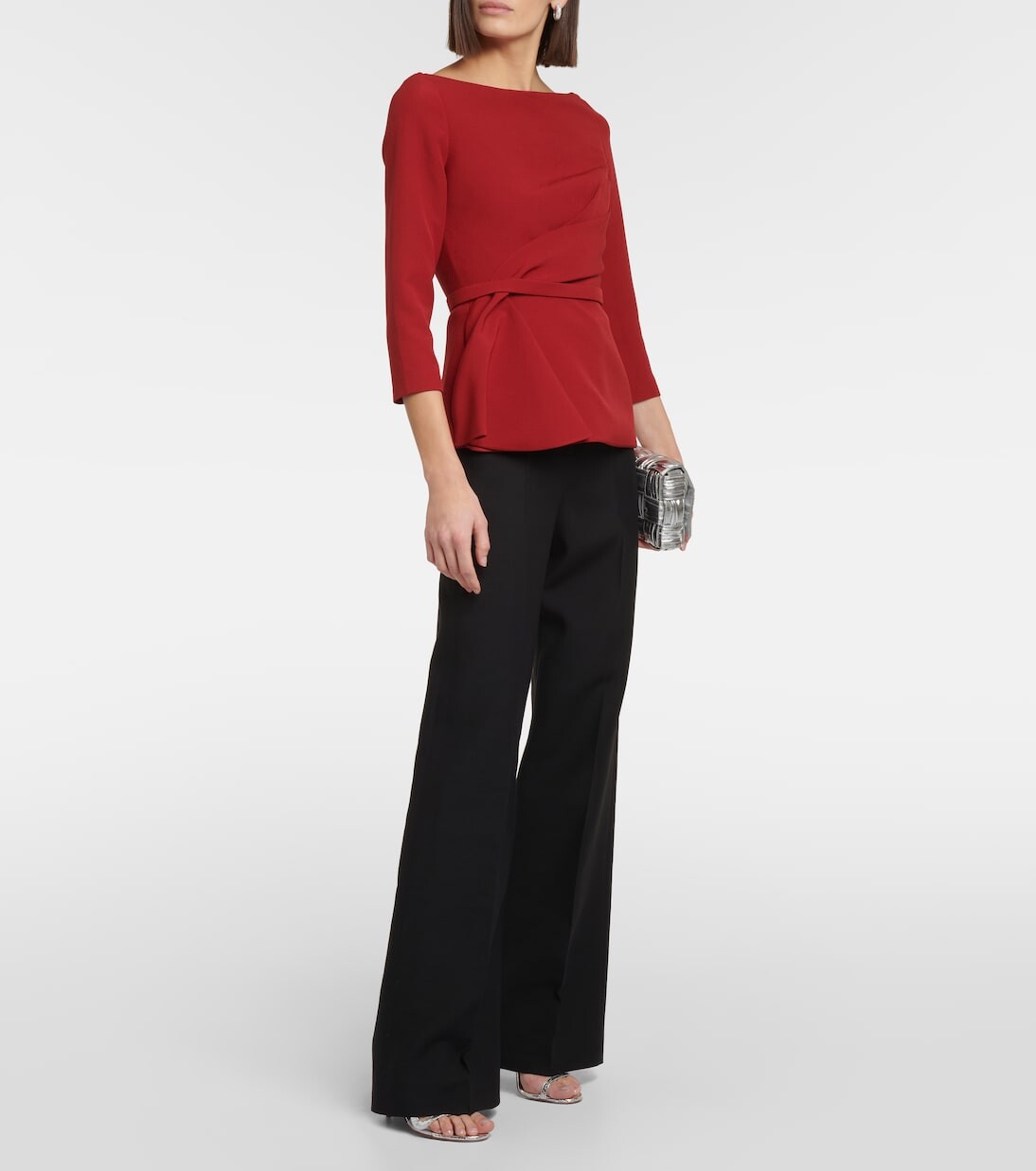 Присборенная блузка Safiyaa, бургундия
Присборенная блузка Safiyaa, бургундия