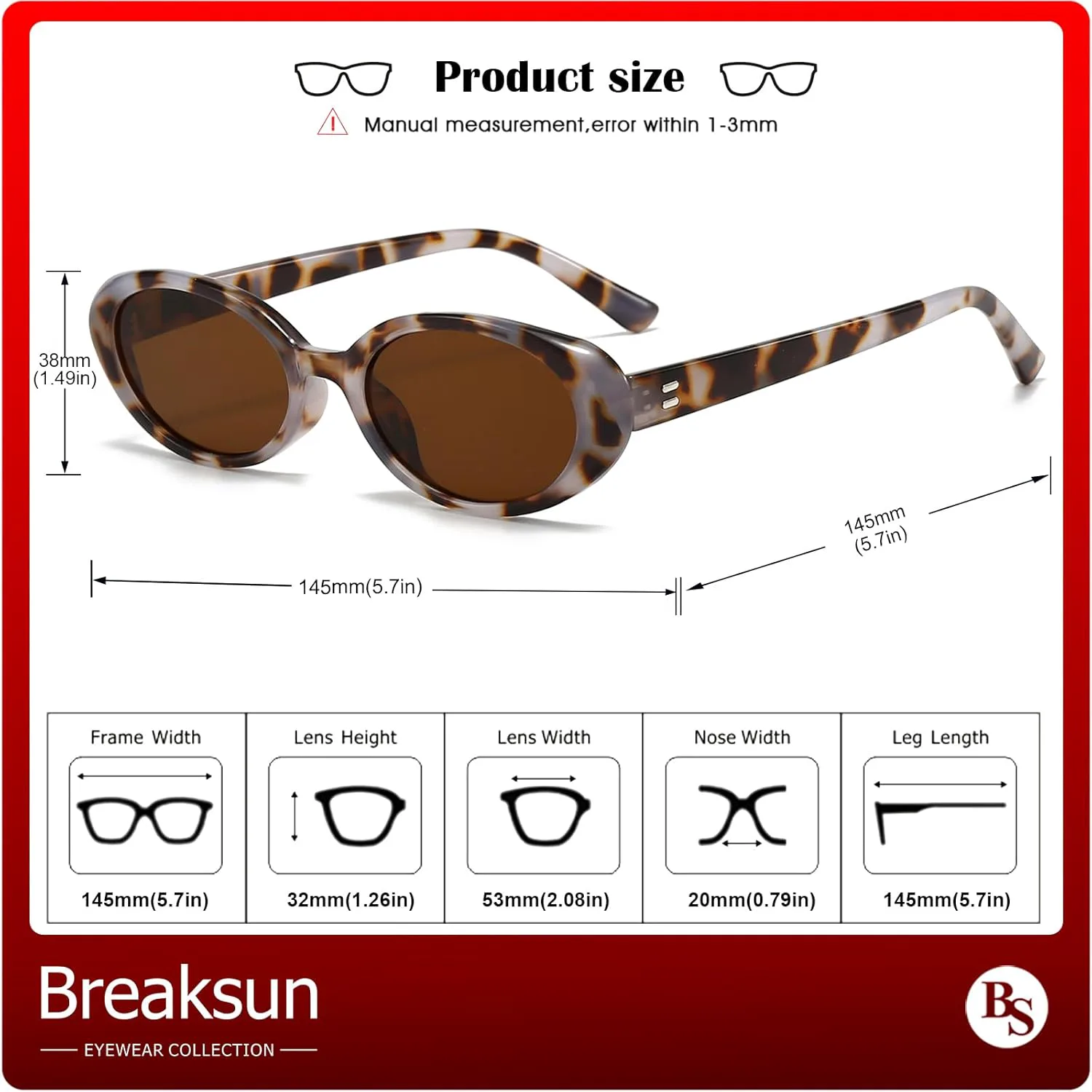 Ретро овальные солнцезащитные очки для женщин и мужчин, модные маленькие овальные солнцезащитные очки в винтажном стиле 90-х Breaksun, Yellow Tortoise/Brown
Ретро овальные солнцезащитные очки для женщин и мужчин, модные маленькие овальные солнцезащитные очки в винтажном стиле 90-х Breaksun, Yellow Tortoise/Brown