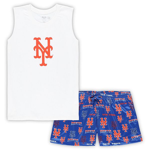 Женский комплект для сна: топ и шорты plus size concepts sport white/royal new york mets Unbranded
Женский комплект для сна: топ и шорты plus size concepts sport white/royal new york mets Unbranded
