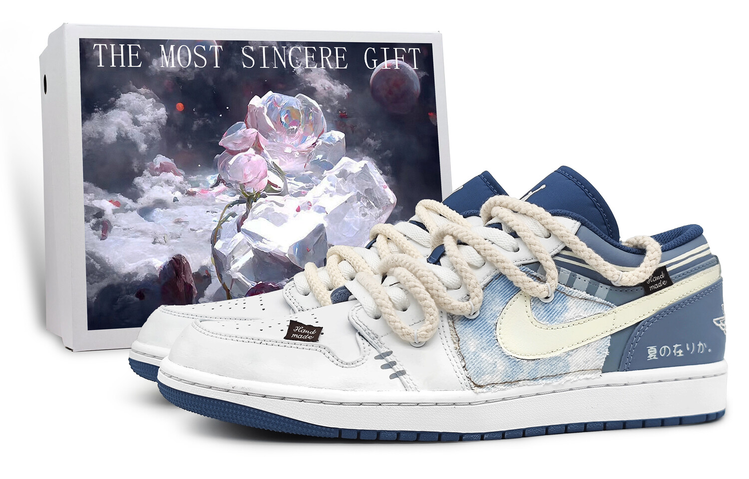 Кроссовки Air Jordan 1 Vintage Basketball Shoes Men Low-top White, синий/белый
Кроссовки Air Jordan 1 Vintage Basketball Shoes Men Low-top White, синий/белый