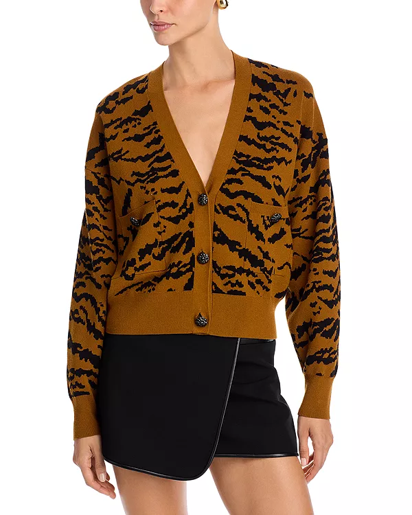 Кардиган с тигровым принтом Essentiel Antwerp, коричневый
Кардиган с тигровым принтом Essentiel Antwerp, коричневый