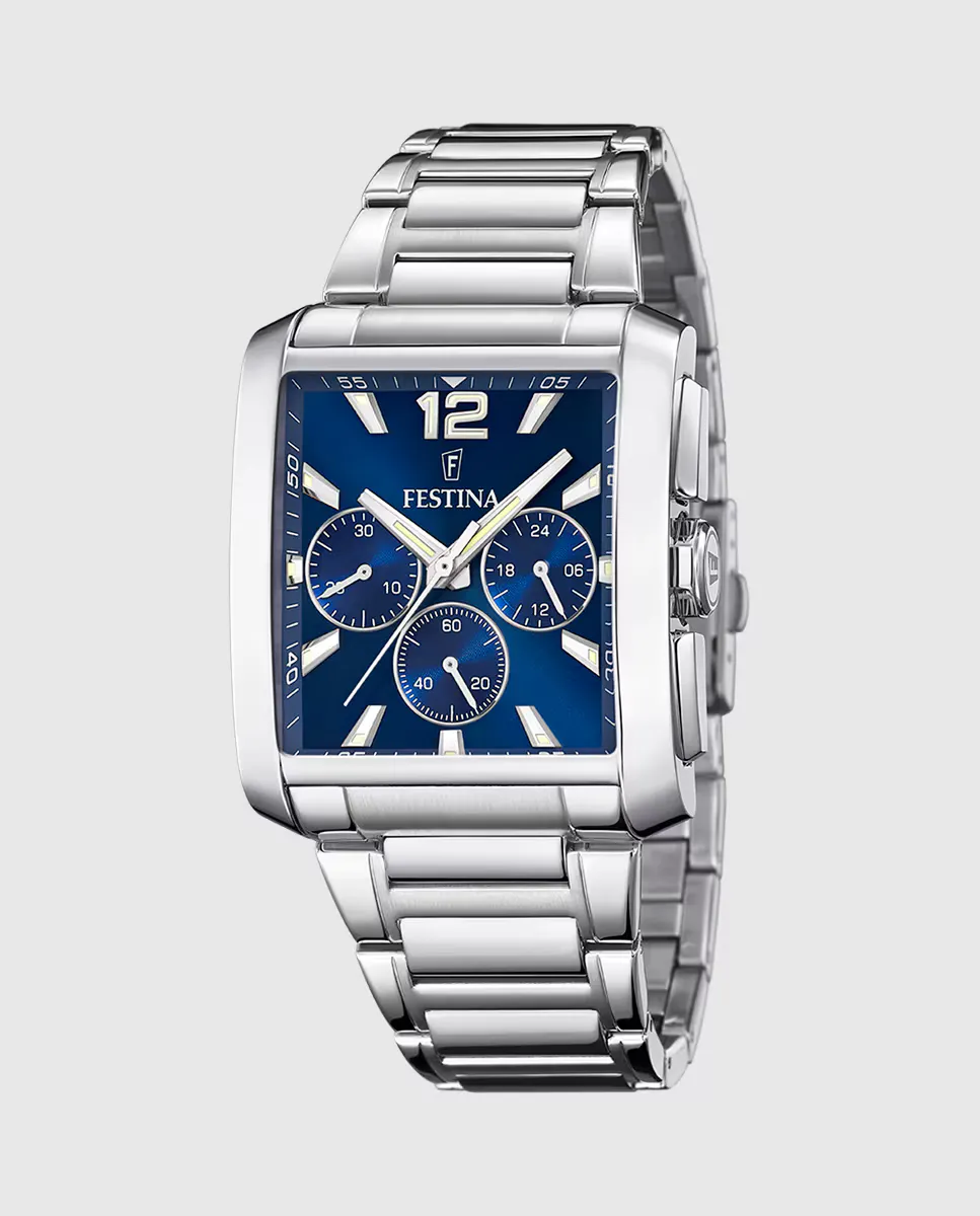 F20635/2 Мужские часы Timeless Chronograph из серебряной стали Festina, серебряный
F20635/2 Мужские часы Timeless Chronograph из серебряной стали Festina, серебряный