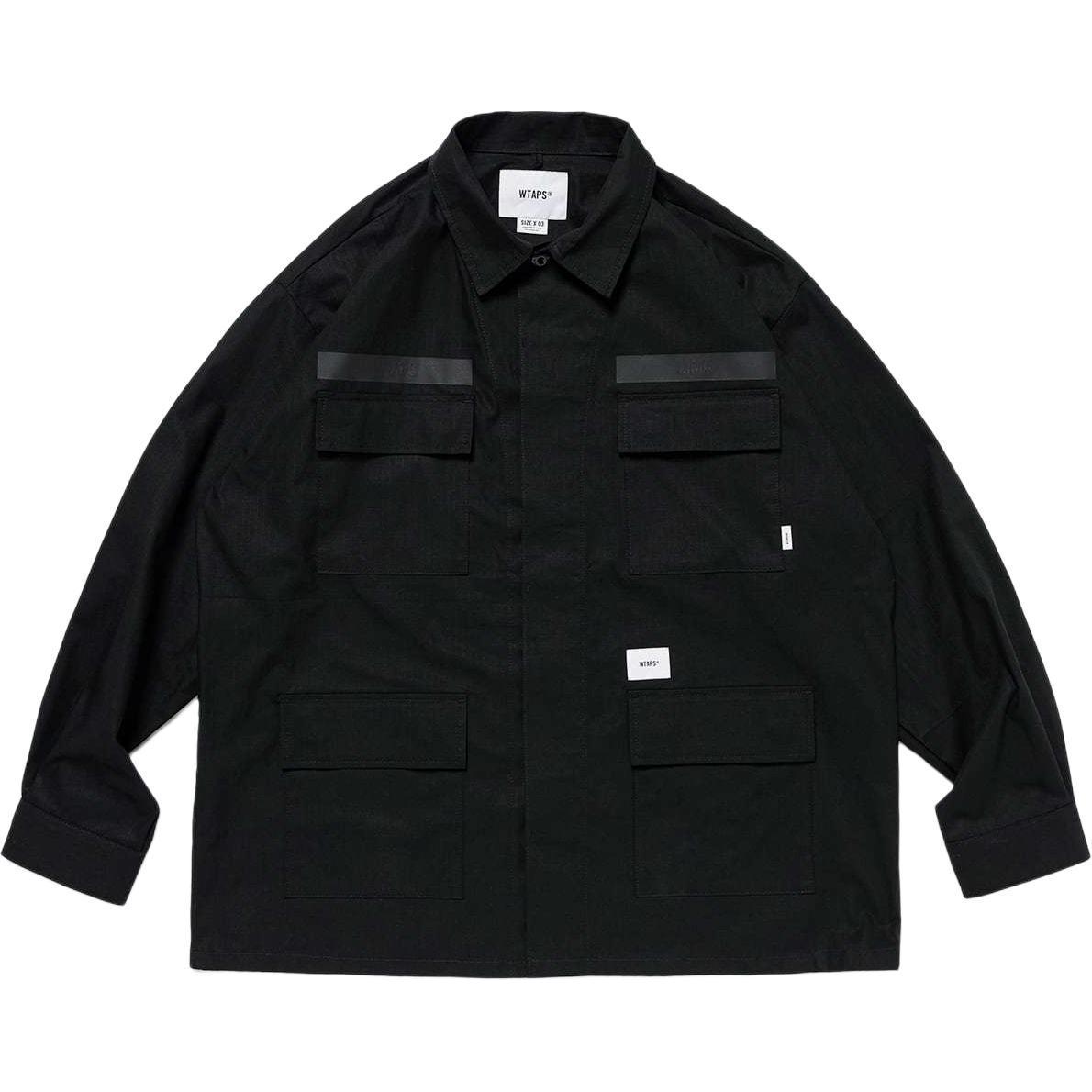 Хлопковая рубашка jmod 01 WTAPS, черный
Хлопковая рубашка jmod 01 WTAPS, черный