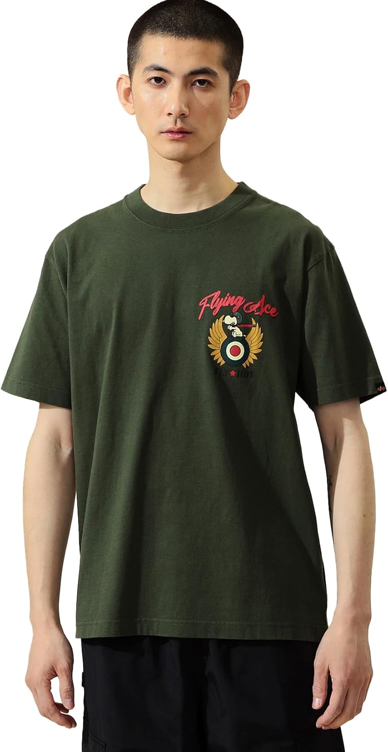 Футболка с коротким рукавом PEANUTS x ALPHA/Snoopy (FLY BOY) TC1627, мужская Alpha Industries Inc
Футболка с коротким рукавом PEANUTS x ALPHA/Snoopy (FLY BOY) TC1627, мужская Alpha Industries Inc