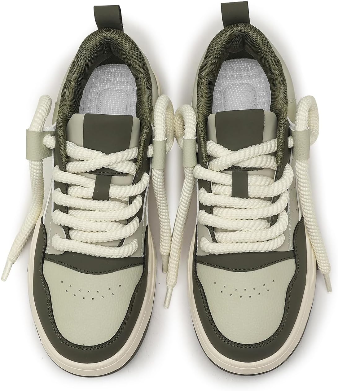 Мужские модные кроссовки в ретро-стиле с массивной подошвой из искусственной кожи, удобные, спортивные, повседневные, с уникальными толстыми шнурками Lhyxu, Longjing Green
Мужские модные кроссовки в ретро-стиле с массивной подошвой из искусственной кожи, удобные, спортивные, повседневные, с уникальными толстыми шнурками Lhyxu, Longjing Green