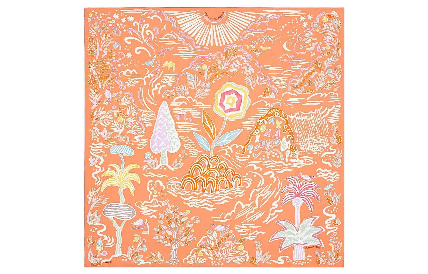 Шелковый шарф Unisex HERMES, мультиколор
Шелковый шарф Unisex HERMES, мультиколор