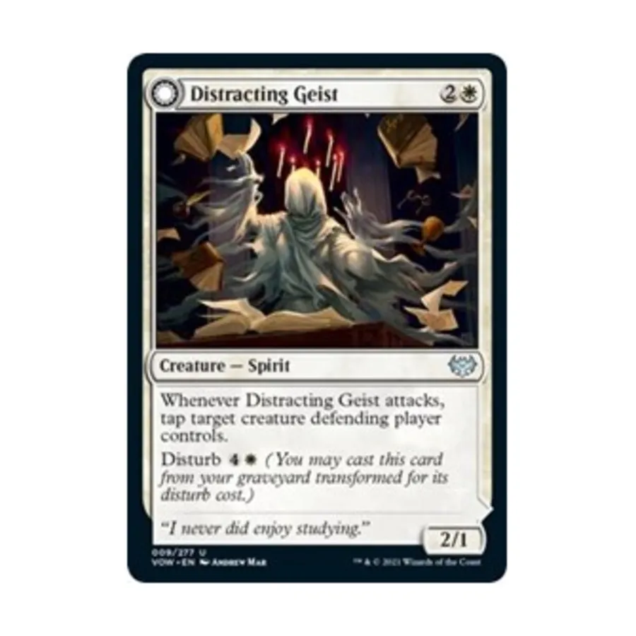 CCG Отвлекающий призрак (U), MTG - Innistrad: Crimson Vow
CCG Отвлекающий призрак (U), MTG - Innistrad: Crimson Vow