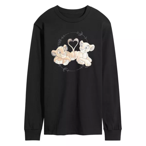 Мужская футболка с длинным рукавом и принтом «Король Лев» с Симбой и Налой Disney, черный
Мужская футболка с длинным рукавом и принтом «Король Лев» с Симбой и Налой Disney, черный