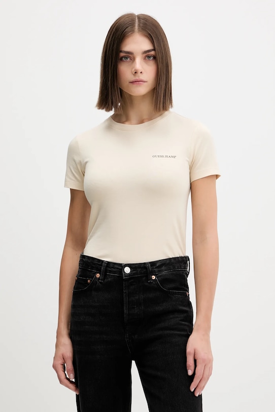 Футболка Guess Jeans, бежевый
Футболка Guess Jeans, бежевый