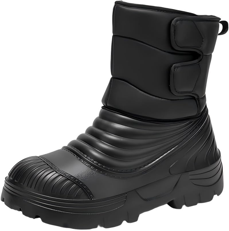 Мужские зимние высокие ботинки для снега, теплые, водонепроницаемые, противоскользящие, защищающие от холода, для активного отдыха и мотоциклa Vauxhaller, черный
Мужские зимние высокие ботинки для снега, теплые, водонепроницаемые, противоскользящие, защищающие от холода, для активного отдыха и мотоциклa Vauxhaller, черный